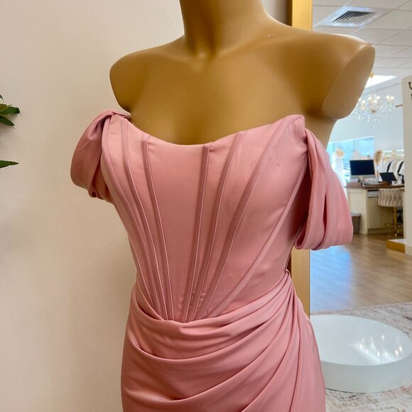 Natasha Dress || Dusty Rose 7484 - Picture 2 of 4